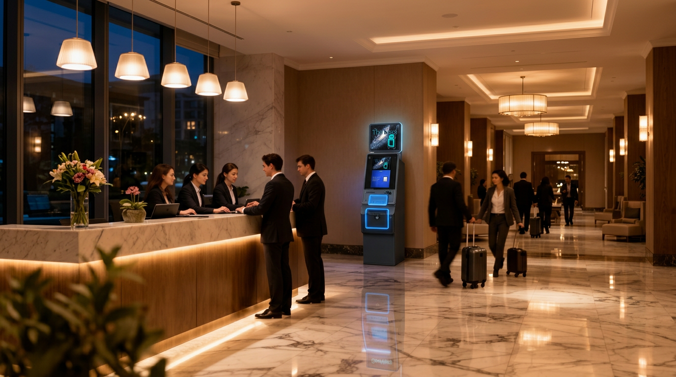 Genmega Nova ATM in an upscale hotel lobby