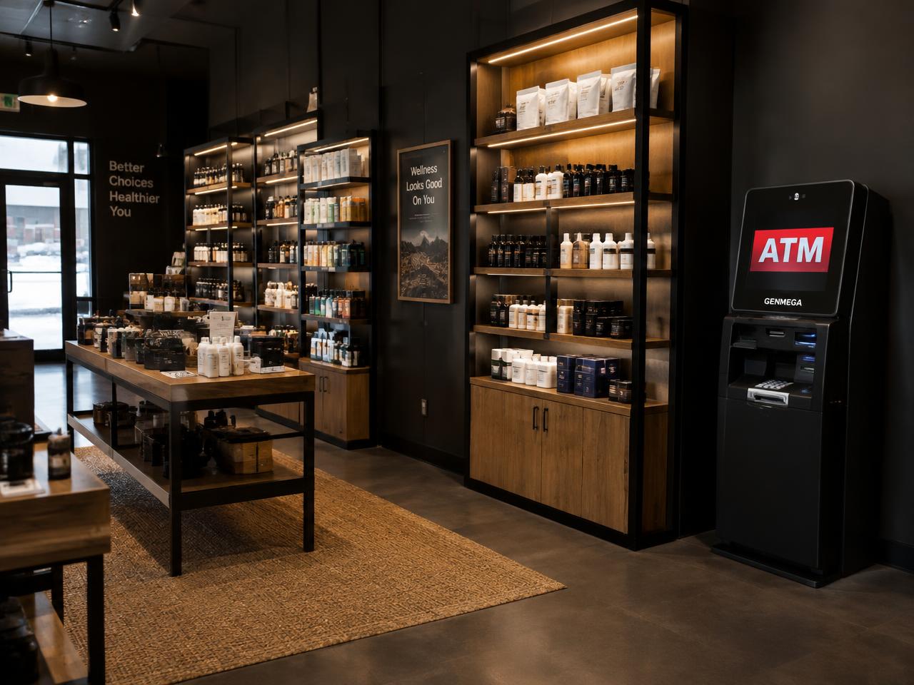 Modern Minnesota specialty retail store with an ATM Events ATM